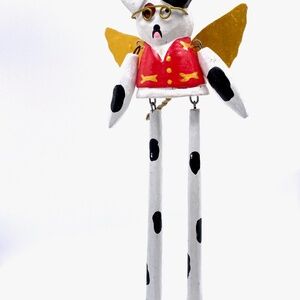 Monkey Business Dog Long Leg Ornament